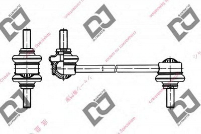 DJ PARTS dl1162 -  Тяга / стойка, стабилизатор